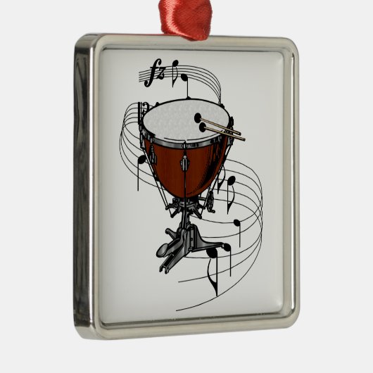 Timpani (Kettle Drum) Metalen Ornament (Rechts)