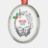 Timpani Marching Band Kerst Ornament (Links)