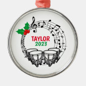 Timpani Marching Band Kerst Ornament (Voorkant)