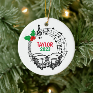 Timpani Marching Band Kerst Ornament