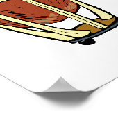 Timpani twee met een grafisch Afbeelding voor alle Poster (Hoek)