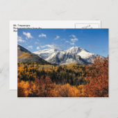 Timpanogos in de herfst van het Utah-gebergte Briefkaart (Voorkant / Achterkant)