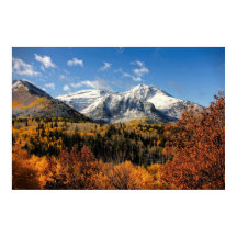 Timpanogos in de herfst van het Utah-gebergte