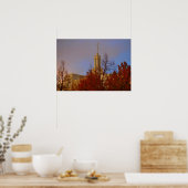 Timpanogos LDS Temple American Fork, Utah Poster (Keuken)
