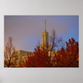 Timpanogos LDS Temple American Fork, Utah Poster (Voorkant)