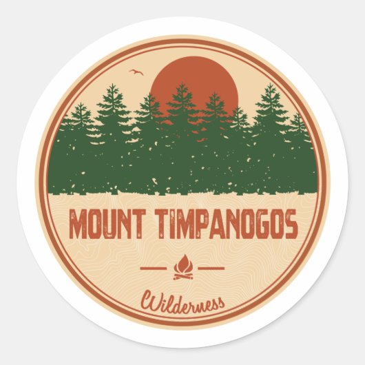 Timpanogos Wilderness Utah Ronde Sticker (Voorkant)
