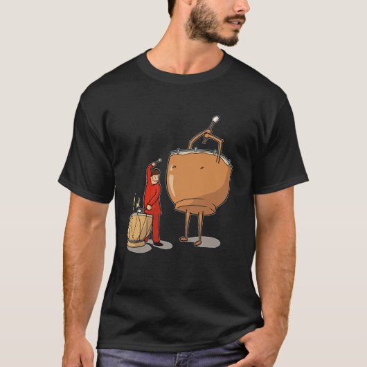Timpany Player Kettle Drum Drummer Music T-shirt (Voorkant)