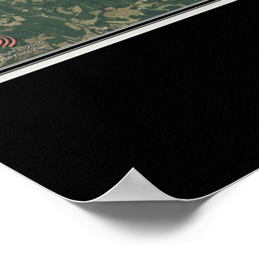 Tims Ford Lake Tennessee Satellite Poster Map (Hoek)