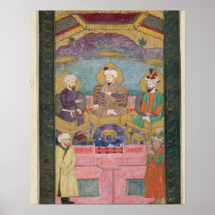 Timur (1336-1405), Babur (1483-1530, r.1526-30) en Poster
