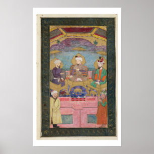 Timur (1336-1405), Babur (1483-1530, r.1526-30) en Poster