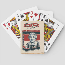 Tin Adverteren teken voor oude koffietas Pokerkaarten