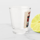 Tin Adverteren teken voor oude koffietas Shot Glas (Links)