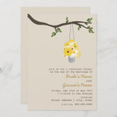 Tin can of Wildflower repesal Wedding Kaart (Voorkant / Achterkant)