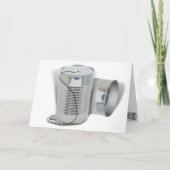 Tin Can Phone (Hoor je me NU?) Kaart (Voorkant)