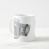Tin Can Phone (Hoor je me NU?) Koffiemok (Voorkant links)