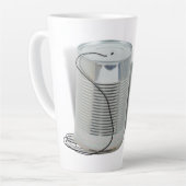Tin Can Phone (Hoor je me NU?) Latte Mok (Linkerhoek)