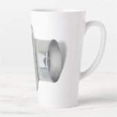 Tin Can Phone (Hoor je me NU?) Latte Mok (Rechts)