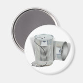 Tin Can Phone (Hoor je me NU?) Magneet (Voorkant / Achterkant)