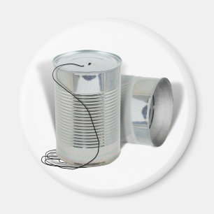 Tin Can Phone (Hoor je me NU?) Magneet