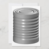 Tin can-uitnodigingen kaart (Voorkant)