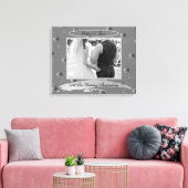 Tin Colour Rozen, 10th Tin Wedding Jubileum Canvas Afdruk (Insitu (Woonkamer))