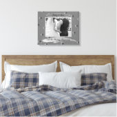 Tin Colour Rozen, 10th Tin Wedding Jubileum Canvas Afdruk (Insitu (Slaapkamer))