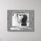 Tin Colour Rozen, 10th Tin Wedding Jubileum Canvas Afdruk (Voorkant)