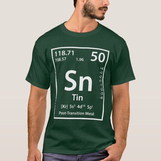 Tin Element (wit) T-shirt (Voorkant)
