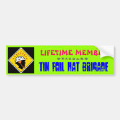 Tin Foil Pet Brigade Bumpersticker (Voorkant)