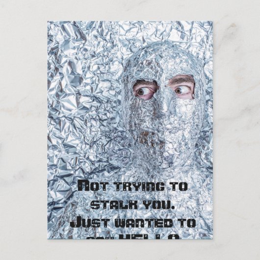 Tin Foil Pet Society Briefkaart (Voorkant)