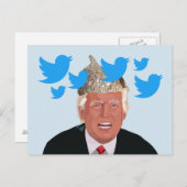 Tin Foil Trump Briefkaart (Voorkant / Achterkant)