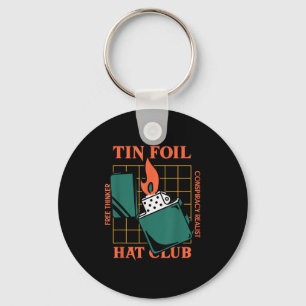 Tin Folie Pet Club - Free Thinker - Conspiracy Rea Sleutelhanger