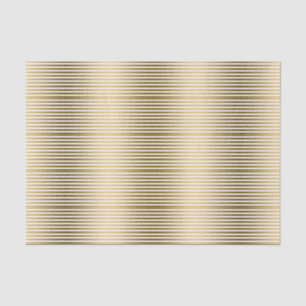 Tin Gold Stripes - Aangepaste witte achtergrond Tissuepapier