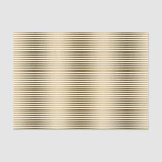 Tin Gold Stripes - Aangepaste witte achtergrond Tissuepapier (Voorkant)