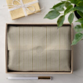 Tin Gold Stripes - Aangepaste witte achtergrond Tissuepapier (Geschenk)
