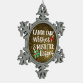 Tin herdenkingssieraad - Aandenken aan huisdier en Tin Sneeuwvlok Ornament (Links)