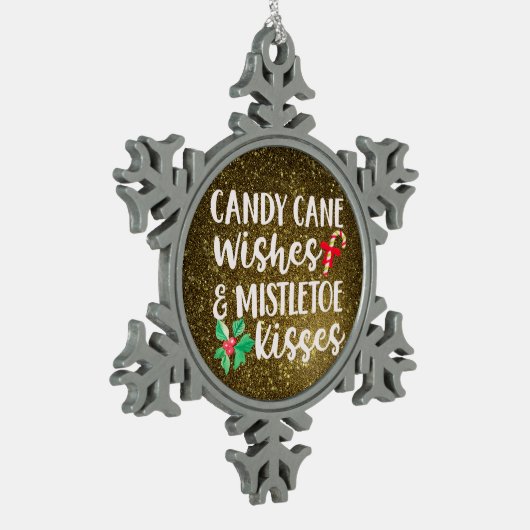 Tin herdenkingssieraad - Aandenken aan huisdier en Tin Sneeuwvlok Ornament (Links)