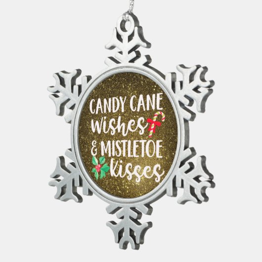 Tin herdenkingssieraad - Aandenken aan huisdier en Tin Sneeuwvlok Ornament (Rechts)