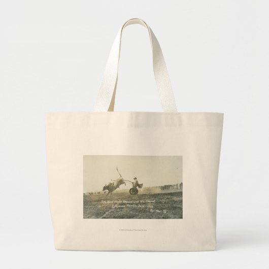 Tin Horn Hank Keenan en zijn chariot. Grote Tote Bag (Voorkant)