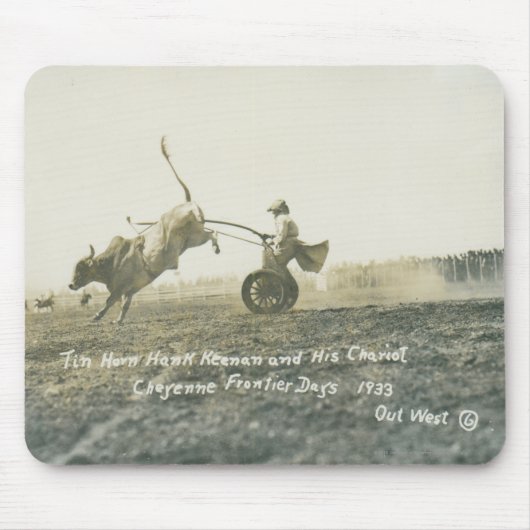 Tin Horn Hank Keenan en zijn chariot. Muismat (Voorkant)