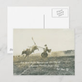 Tin Horn Hank Keenan en zijn strijdwagen. Briefkaart (Voorkant / Achterkant)