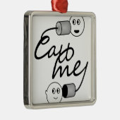 Tin kan me bellen metalen ornament (Rechts)