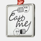 Tin kan me bellen metalen ornament (Links)