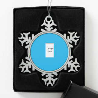 Tin Kerstsneeuwvlok Sjabloon Sneeuwvlok Ornament