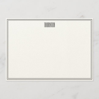 Tin Leaf - Dank u, Nota's Bedankkaart