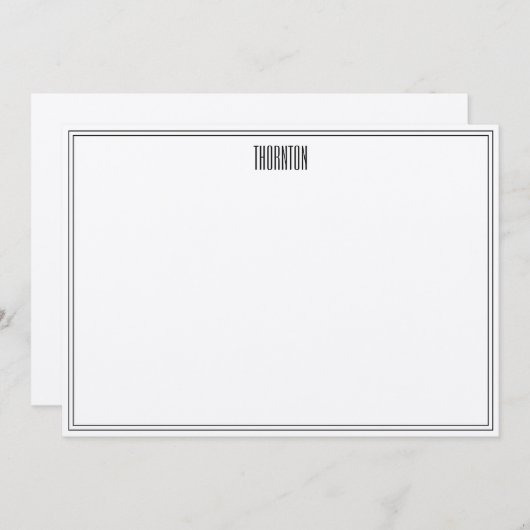 Tin Leaf - Dank u, Nota's Bedankkaart (Voorkant / Achterkant)