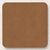 tin leder bruin perkamentpapier blanco bier onderzetter (Voorkant)