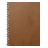  tin leder bruin perkamentpapier blanco notitieboek (Voorkant)