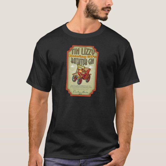 Tin Lizzy Bathtub Gin T-shirt (Voorkant)