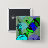 Tin Man Button (Voorkant /achterkant)